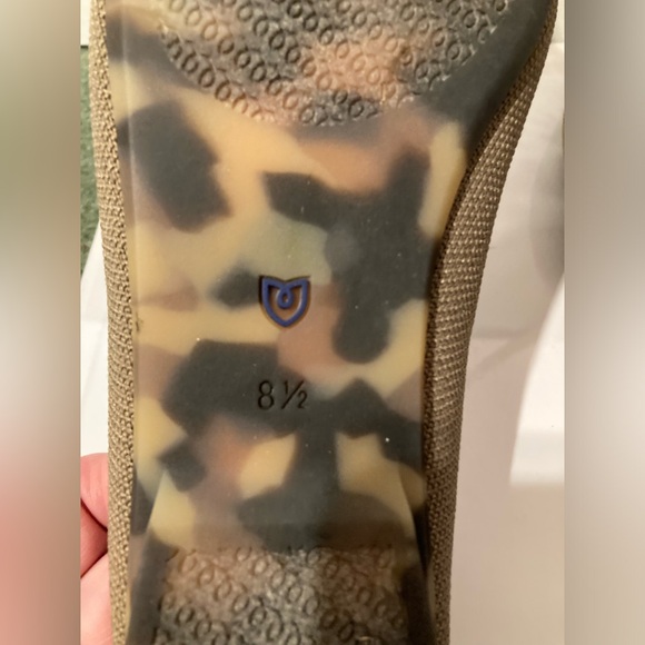 ROTHY’S | The Almond Demi Mule Sz 8.5 Portobello Taupe Knit Pointed Flats - Picture 5 of 8